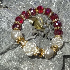 Fashion Jewelry I Ruby I Fire Fly Pebble I Bracelet